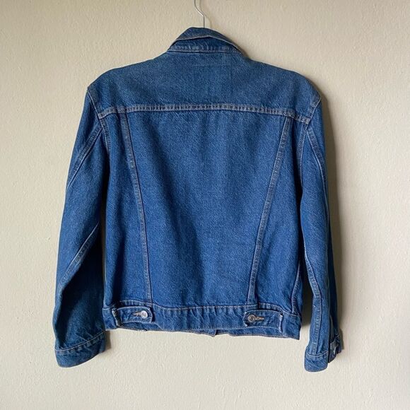 Levi’s Ex-Boyfriend Cotton Denim Trucker Jacket Size S - Picture 6 of 8